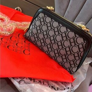 Black and White Patterned Women's Bag